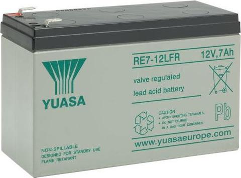 Actual product image Yuasa RE7-12LFR 12V 7Ah AGM battery (12 V, 7 Ah)