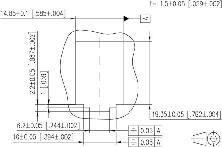 Productafbeelding Metz Connect E-DAT C6A module 24 poort 180°M - patchpaneel - zwart - 1 HE - 48,3 cm (19")