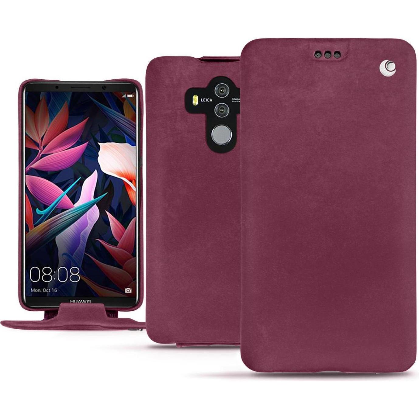 Noreve Lederschutzhülle vertikal (Huawei Mate 10 Pro), Smartphone Hülle, Violett