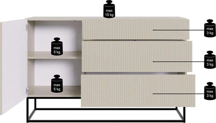 Produktbild Selsey Veldio (140 x 38 x 90 cm)