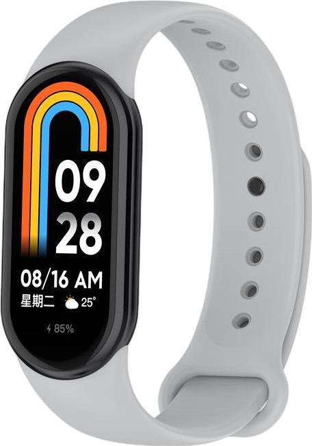 Actual product image OEM Mi Band 9 / M9 / 8 / M8 Silikonarmband (7), GRAU (Silicone)