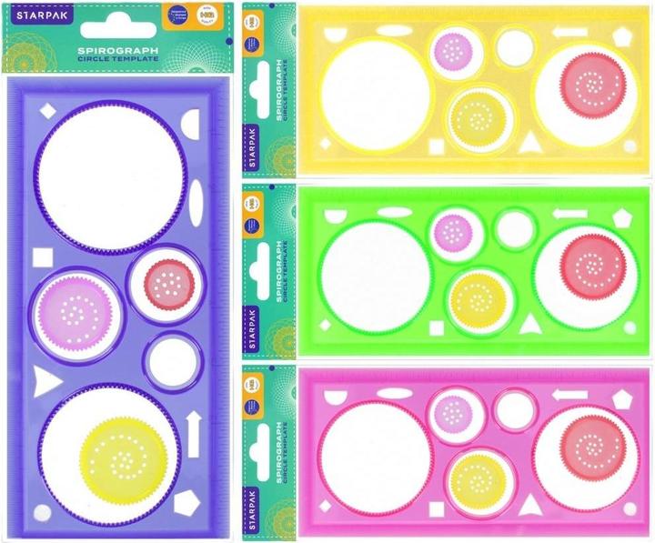 Actual product image Starpak Spirograph - circular drawing template mixture
