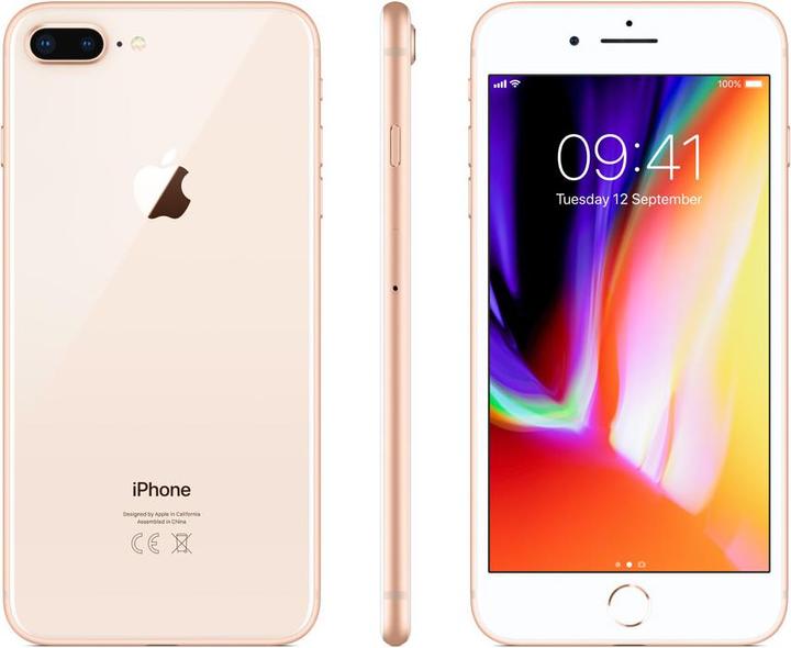 Produktbild Apple iPhone 8 Plus (256 GB, Gold, 5.50", Single SIM, 12 Mpx, 4G)