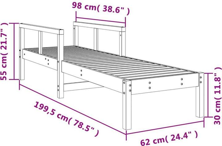 Immagine prodotto vidaXL Sonnenliege (199.50 cm)