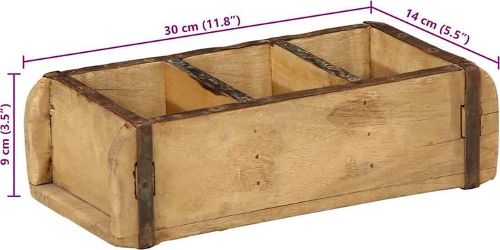 Immagine prodotto VidaXL Rustikaler Aufbewahrungstrunk (30 x 14 x 9 cm)
