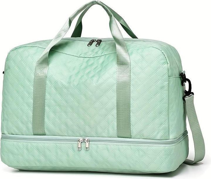 Image du produit Only-Bags.Store Sac à bagages léger Argyle modèle, grande capacité Travel Duffle Bag, Portable Overnight