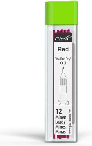 Produktbild Pica Fine-Dry Minen-Set rot (12 Stk., 0.90 mm)
