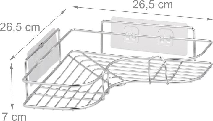 Image du produit Relaxdays tablette de douche (26,5 x 26,5 x 7 cm)