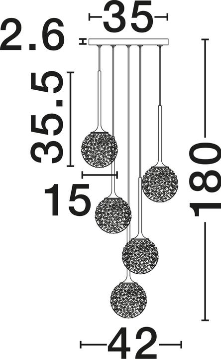 Actual product image Nova Luce Mirano (G9)