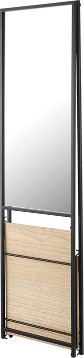 Image du produit En.Casa Miroir sur pied Chamois avec 2 étagères (44 x 150 cm)