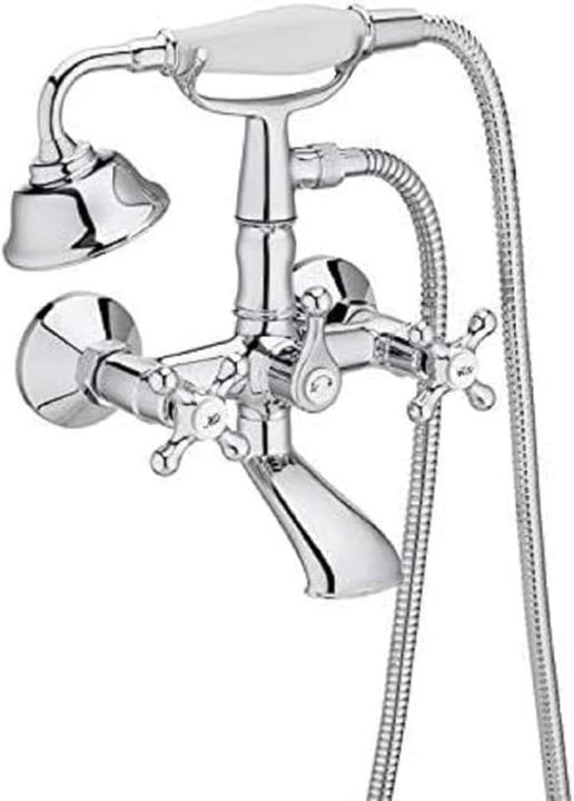 ROCA Double-Layer Mixer Tap for Bath and Shower with Manual Converter and Flexible Hand Shower