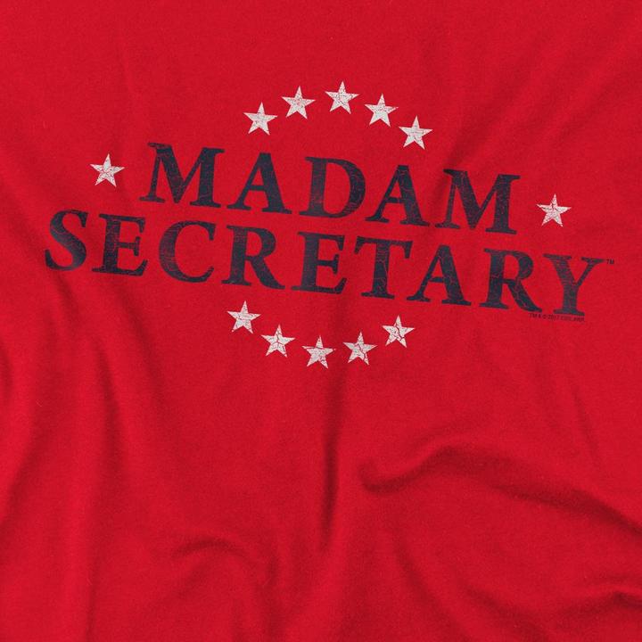 Actual product image Madam Secretary Mens Distressed Logo T-Shirt (3XL)