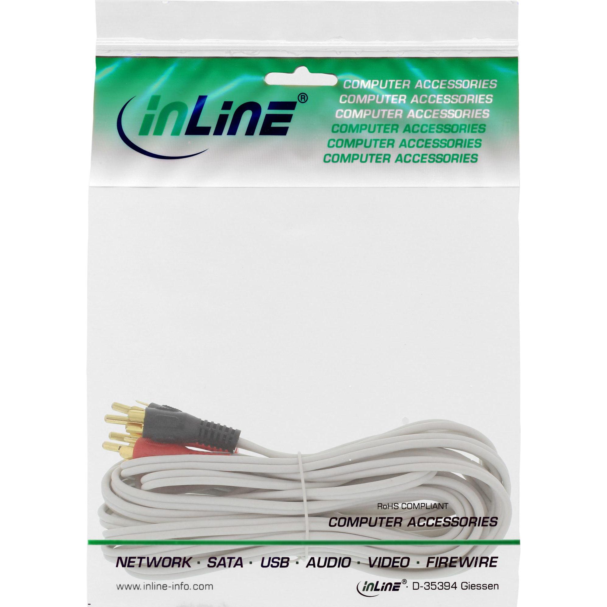 Thumbnail - InLine Cinch – Cinch (0.50 m, Cinch), Audio Kabel