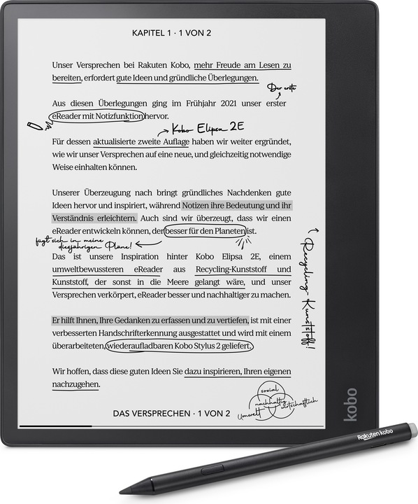 Kobo Elipsa 2E incl. pen 2 (10.30", 32 GB, Black)
