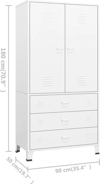 Valori nutrizionali e ingredienti vidaXL Jarka (90 x 50 x 180 cm)