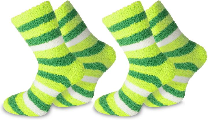 Immagine prodotto Normani 2 paia di calze comode a righe verdi (Confezione da 2, Taglia unica)