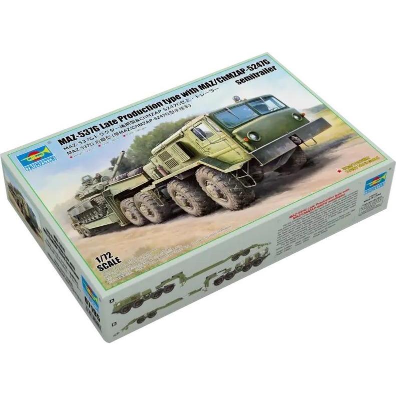 Trumpeter MAZ-537G Late Production type with MAZ/ChMZAP-5247G semitrailer