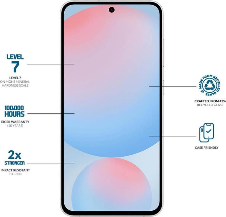 Produktbild Eiger Mountain Glass Clear Edge (1 Stück, Samsung Galaxy S25)