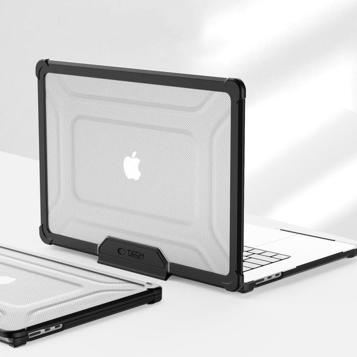Produktbild Tech-Protect SmartShell Pro case for MacBook Air 15 2023-2025 M2 / M3 / M4 - transparent and black (Apple)