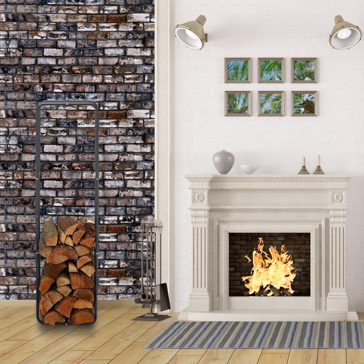 Image du produit Relaxdays Porte-bûches de de cheminée (60 x 25 x 150 cm)