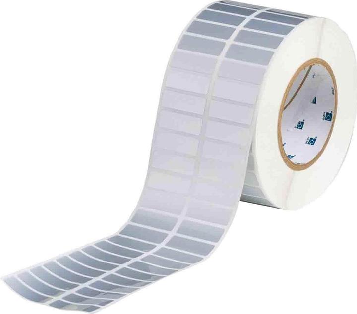 Produktbild Brady THT-37-362-10, fälschungssicheres Vinyl, Silber, glänzend, 38.10 x 12.70 mm, permanent, 2-ba