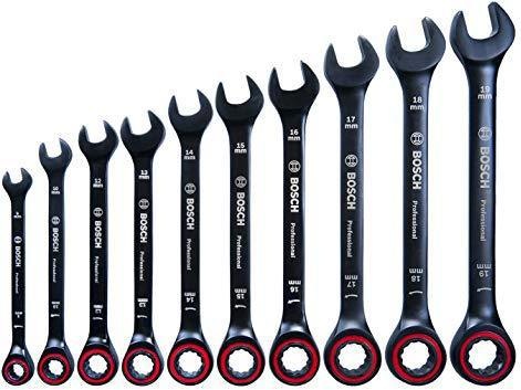Immagine prodotto Bosch Professional Set di chiavi a cricchetto (8 mm, 10 mm, 12 mm, 13 mm, 14 mm, 15 mm, 16 mm, 17 mm, 18 mm, 19 mm)