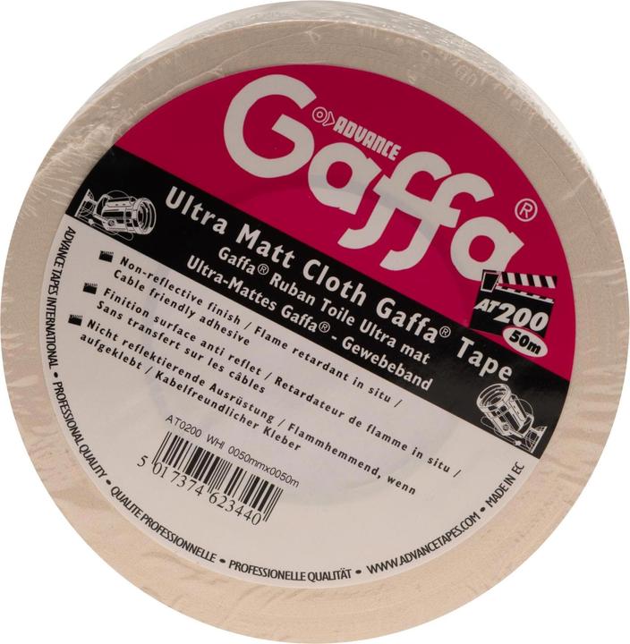 Actual product image Advance Gaffer Tape, weiss, ultramatt, 5 cm x 50 m (50 mm)