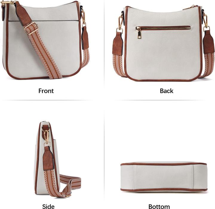 Produktbild Only-Bags.Store Kleine Umhängetasche Crossbody-Taschen mit verstellbarem, farbigem Riemen, Kunstleder