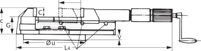 Produktbild Allmatic Hochdruck-Schraubstock ohne Drehplatte (162 mm)