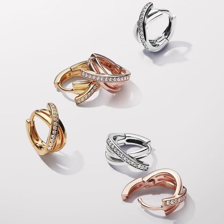 Immagine prodotto Pandora Orecchini a cerchio Crossover Pavé (Argento 925)