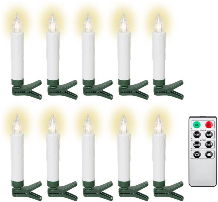Actual product image Goobay 10 kabellose LED-Weihnachtsbaumkerzen (10x)