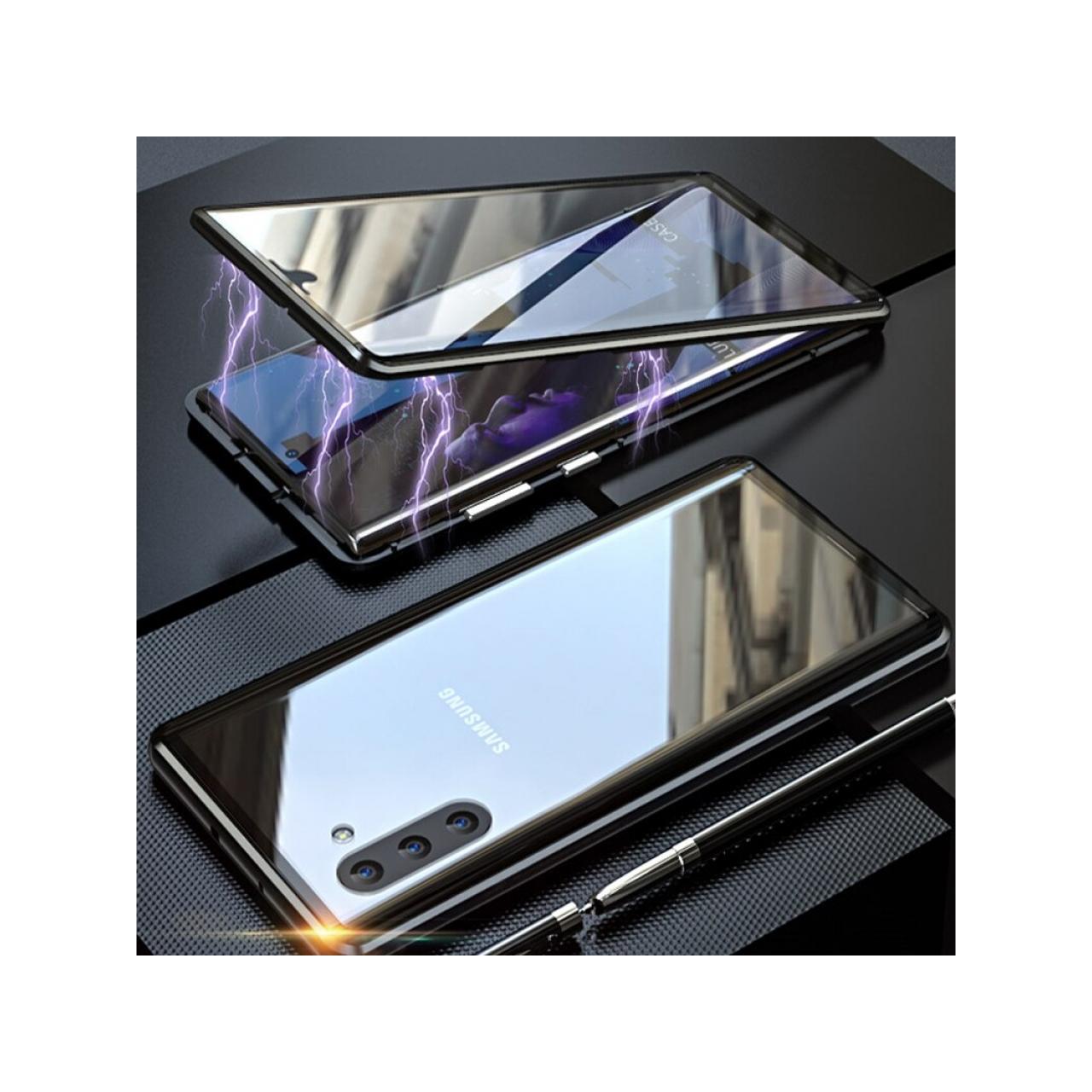 Thumbnail - G-Case Samsung Galaxy Note10 Aluminium Magnetic Glass Case Hülle (Samsung Galaxy Note 10), Smartphone Hülle, Schwarz