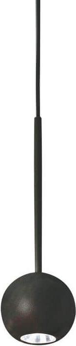 Produktbild Ideal lux ARCHIMEDE LED Pendelleuchte 4W ⌀90mm Schwarz warmweiss 328355 (250 lm)