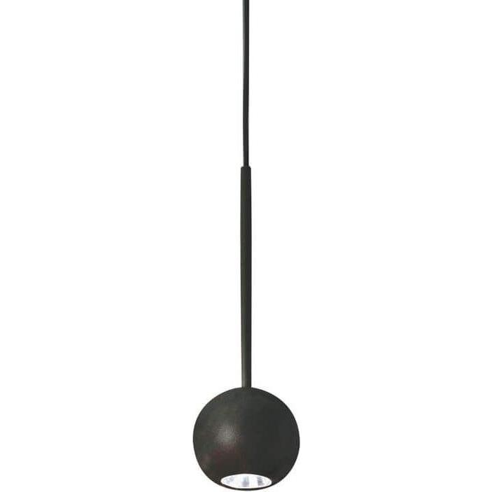 Ideal lux, Pendelleuchte, ARCHIMEDE LED Pendelleuchte 4W ⌀90mm Schwarz warmweiss 328355 (250 lm)