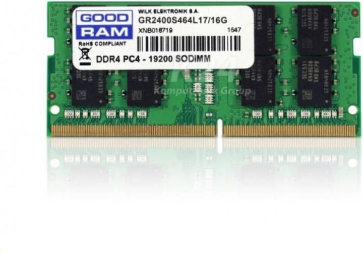 Produktbild Goodram GR2400S464L1716G (1 x 16GB, 2400 MHz, DDR4-RAM, SO-DIMM)
