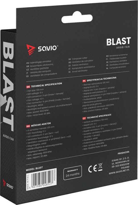 Produktbild Savio Blast (120 mm, 1x)