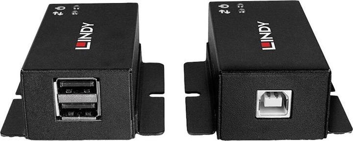 Produktbild Lindy 50m 2 Port USB 2.0 Cat. 6 Extender 50m Verlängerung für 2 USB-Geräte mit bidirektionalem PoC