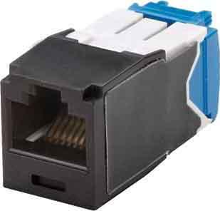 Produktbild Panduit UTP RJ45 TG-MiniJack Cat6a Schwarz (Keystone Modul)