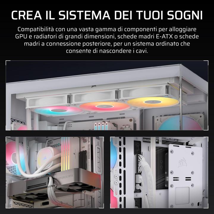 Produktbild Corsair 3500X RS-R ARGB WHITE MID (ATX, E-ATX, mATX, Mini-ITX)