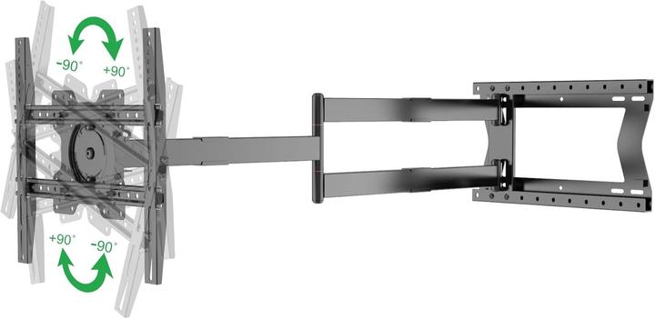 Produktbild Physix Extra lange Vollbewegliche TV-Wandhalterung mit 180-Grad-Schwenk (Wand, 31.75 kg, 32" - 75")