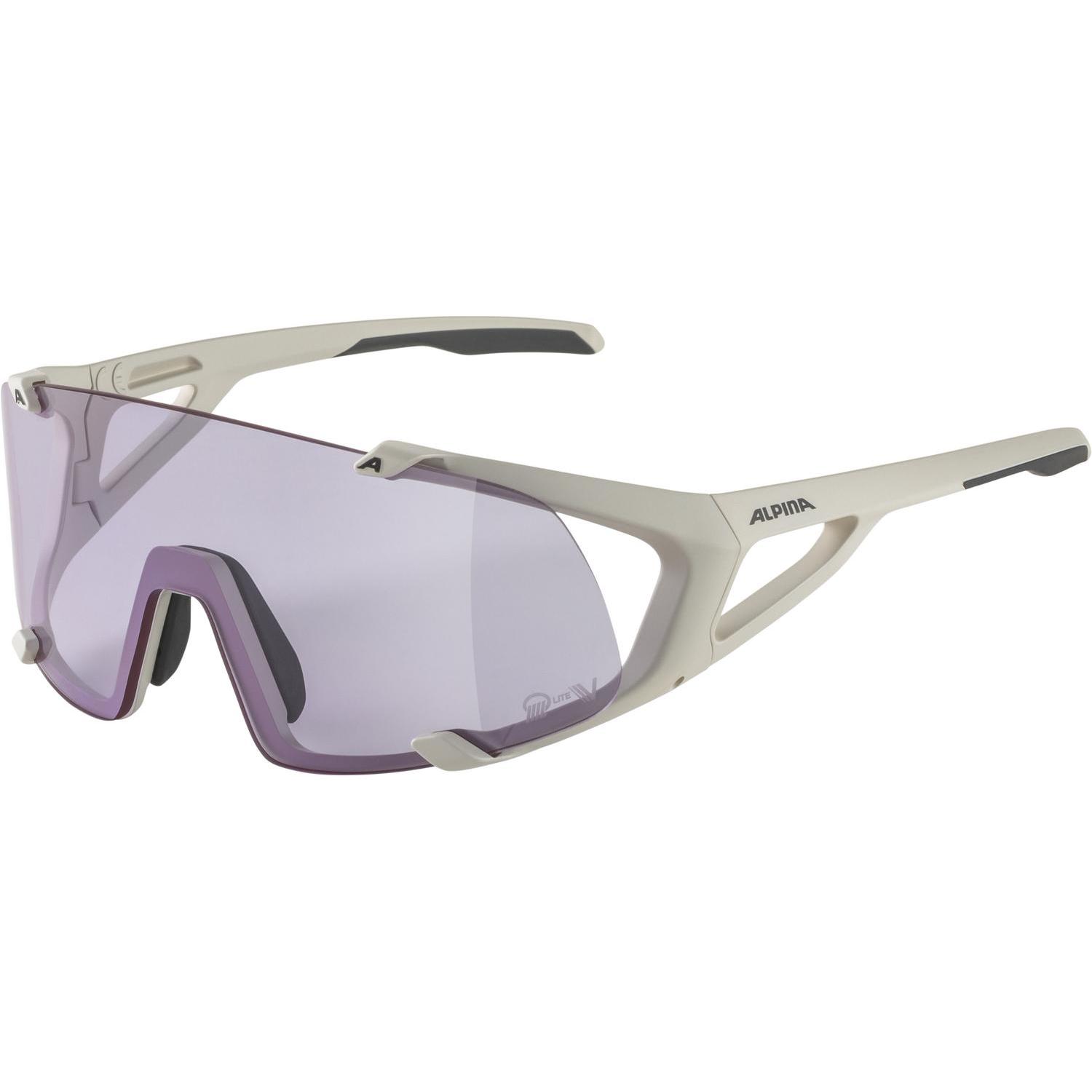 ALPINA SPORTS, Unisex, Occhiali sportivi, Hawkeye S Q-Lite V (Grigio freddo opaco, Purple), Grigio