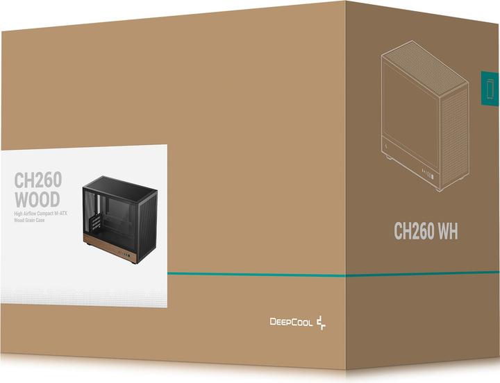 Actual product image Deepcool Mini CH260 WOOD (mATX, Mini-ITX)