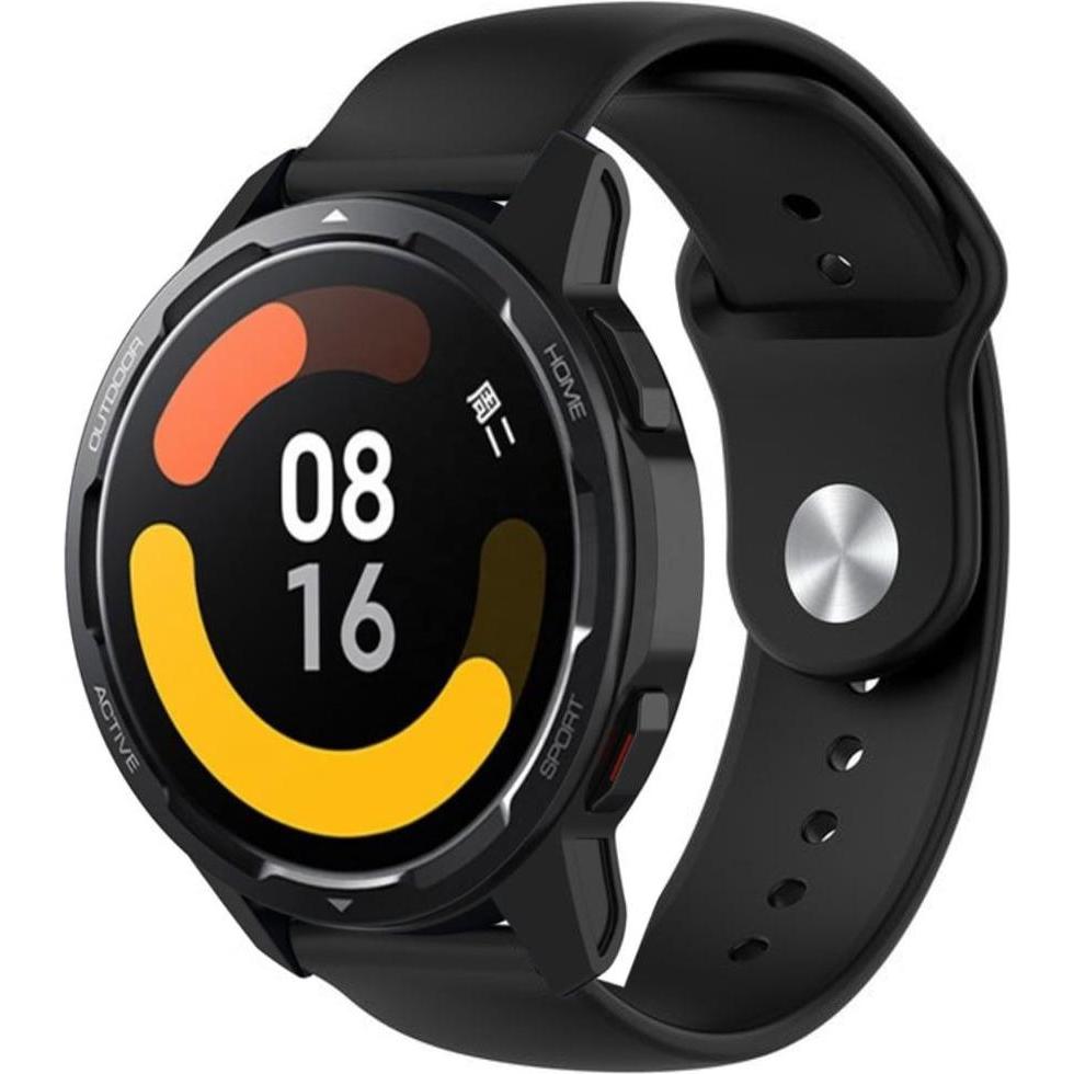 Strap-it Sportarmband (Silikon), Uhrenarmband, Schwarz