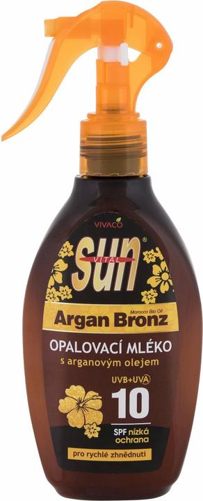 Vivapharm VIVACO S.R.O. - Sun Argan Bronze Suntan Lotion SPF 10 - Suntan lotion with argan oil 200ml (L) (Sonnenlotion, Bis SPF 10, 200 ml)