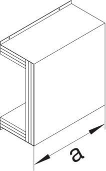Produktbild Hager TEH L6958VERZ FWK-Kanal Schiebemuffe Stahlblech verzinkt (Kabeldurchlass)