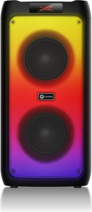 Actual product image Connect IT Hyperbass BEAT+ bluetooth party reproducer,2x30W,BT,USB,MicroSD,microphone,DO,ČERNÝ (10 h, USB power delivery)