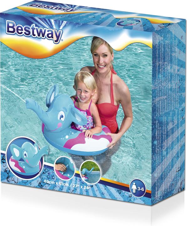 Image du produit Bestway Elephant Spray Ring, Multicolore, Swim ring, Pattern, Vinyl, 3 yr(s), 6 yr(s)