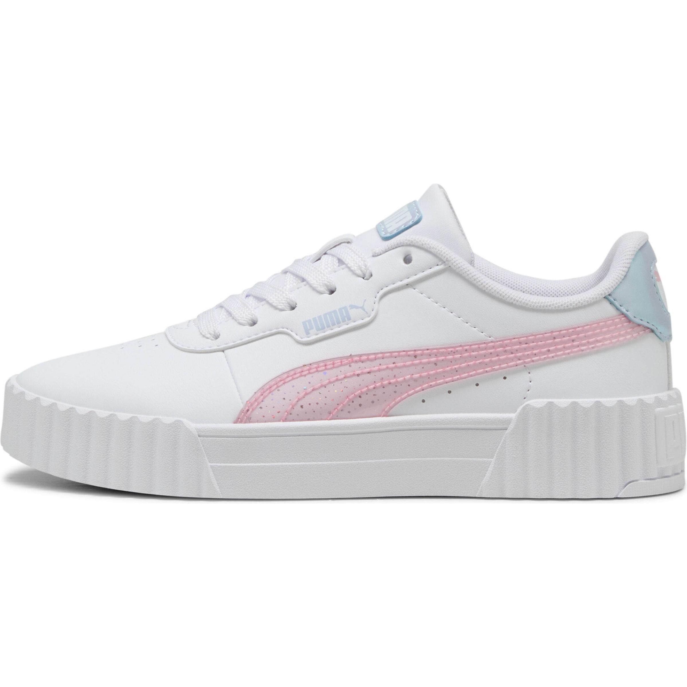 Puma, Damen, Sneaker, Carina 3.0 Blurry Dreams Jr, Weiss, (38)