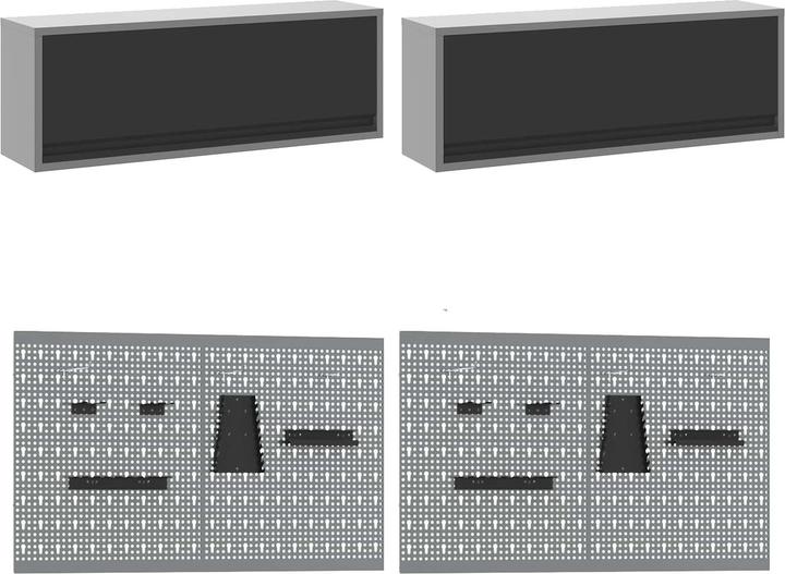 Produktbild vidaXL Werkstattschrank (55 cm, 200 cm)