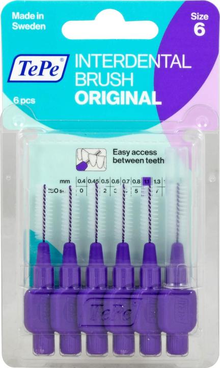 Image du produit TePe Interdental Brush 1.1mm violett (6 x, 1.10 mm)